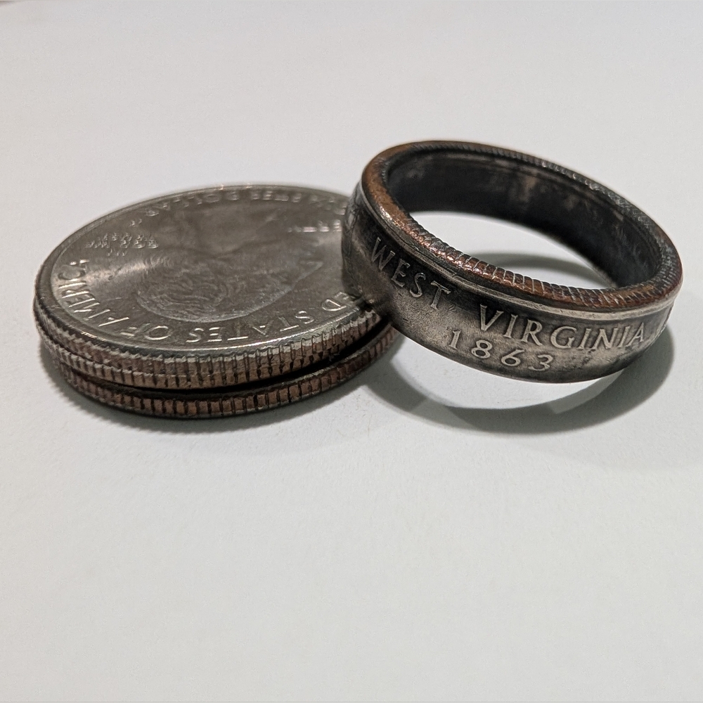 West Virginia Quarter Ring Size 7